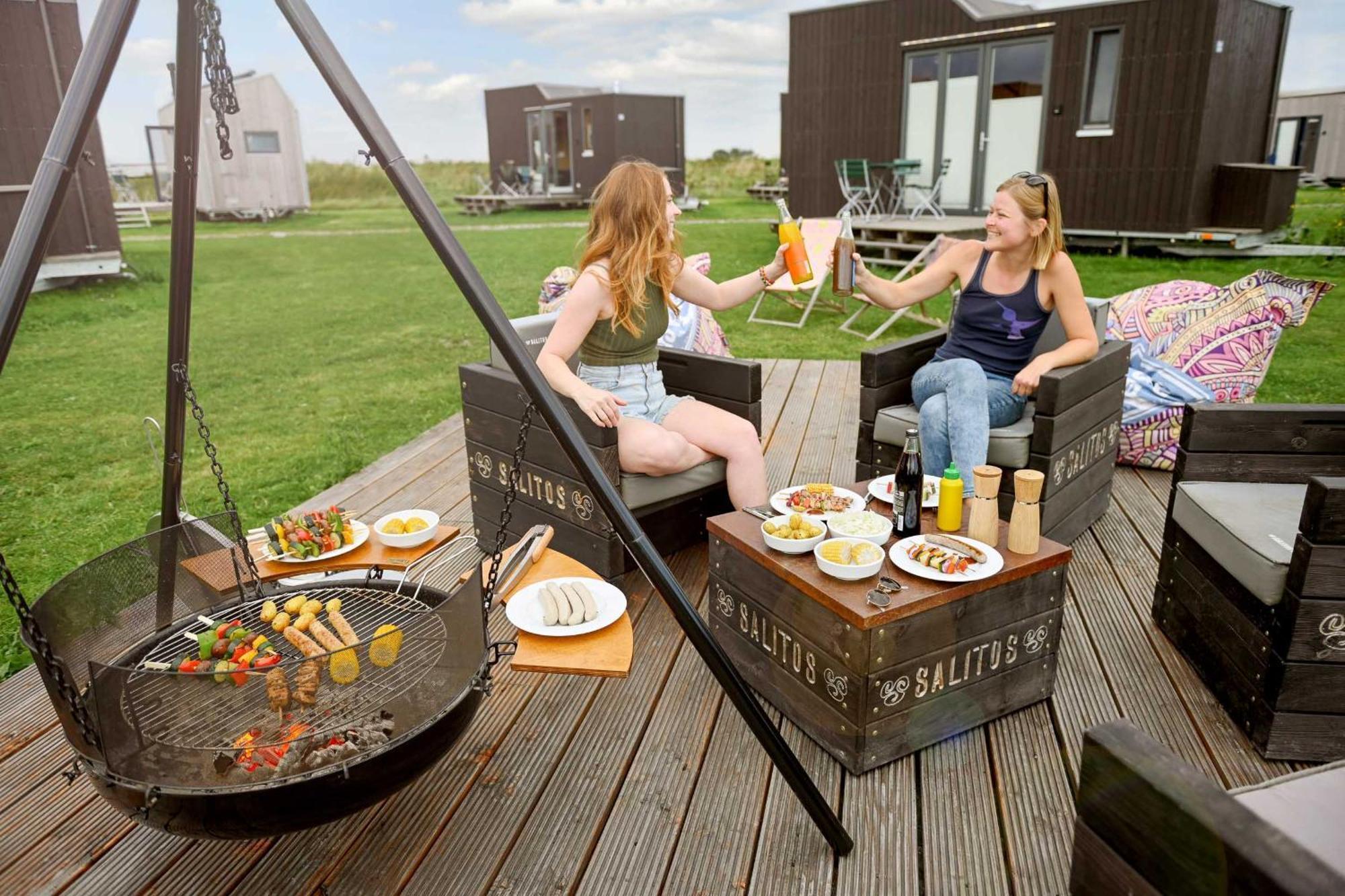 Tiny House Pioneer 18 Zur Meerseite - Green Tiny Village Harlesiel Каролинензил Екстериор снимка